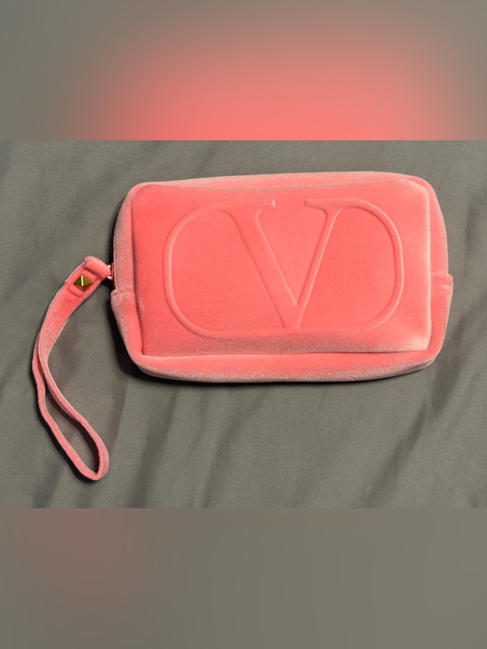Valentino Handbags - Pink Valentino Beauty Cosmetic Pouch Wristlet NWT